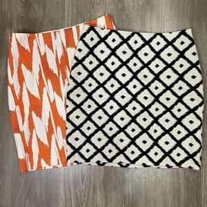 Sevier Skirts Custom Skirt Design Lot of 2 Pencil Skirts Trellis Waist Size 32”